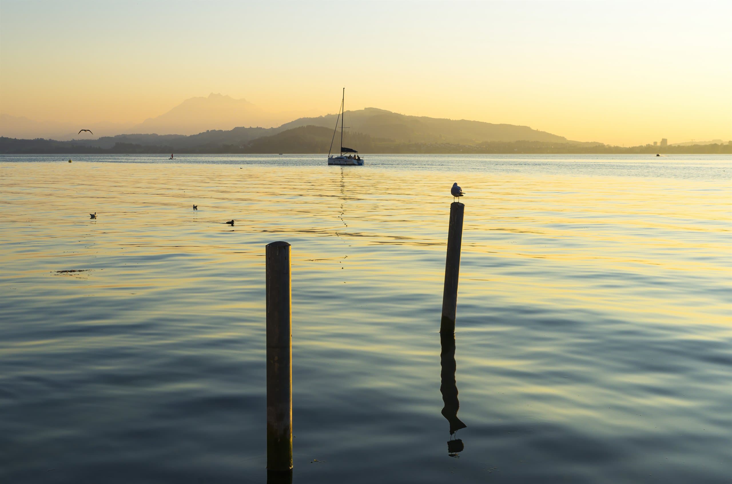 Sonnenuntergang am Zugersee